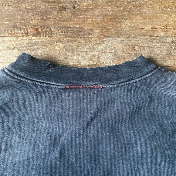 Moojimooji Oversized Kangaroo Pocket Crew Aged Black (Small) - Picture 9 of 12